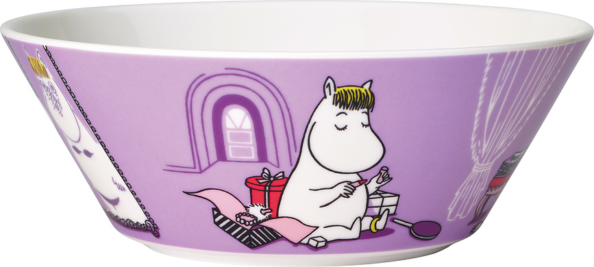 Arabia Finland Moomin Zdjela Gospodična Snork lila