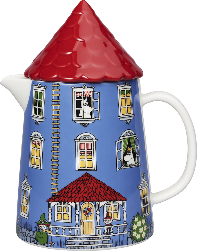 Arabia Finland Moominhouse Vrč, s keramično streho