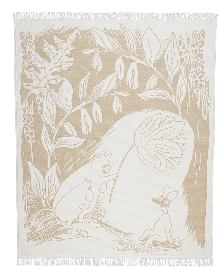 Arabia Finland Moomins Κουβέρτα, 130 x 170 cm, μπεζ