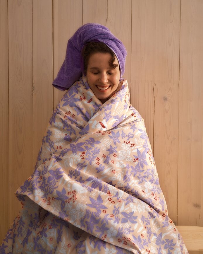 Arabia Finland Muminki Posteljnina Muminov očka, prevleka za odejo 150 x 210 cm, prevleka za vzglavnik 50 x 60 cm, 2-delni set