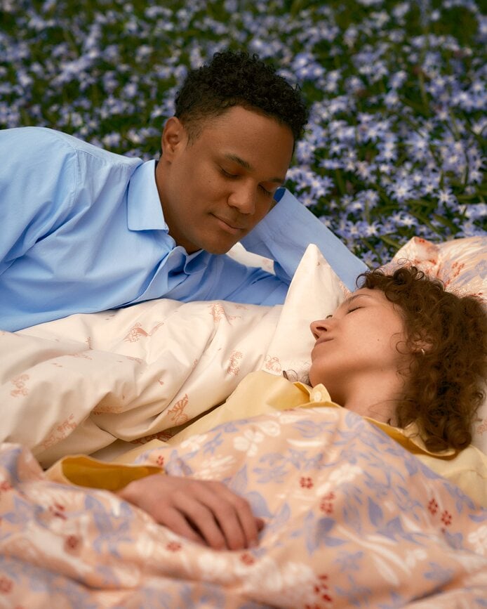 Arabia Finland Muminki Posteljnina Muminov očka, prevleka za odejo 150 x 210 cm, prevleka za vzglavnik 50 x 60 cm, 2-delni set