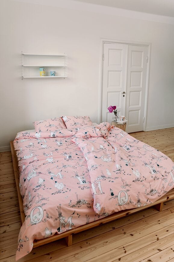 Arabia Finland Muminki Posteljnina Muminov očka, prevleka za odejo 150 x 210 cm, prevleka za vzglavnik 50 x 60 cm, 2-delni set