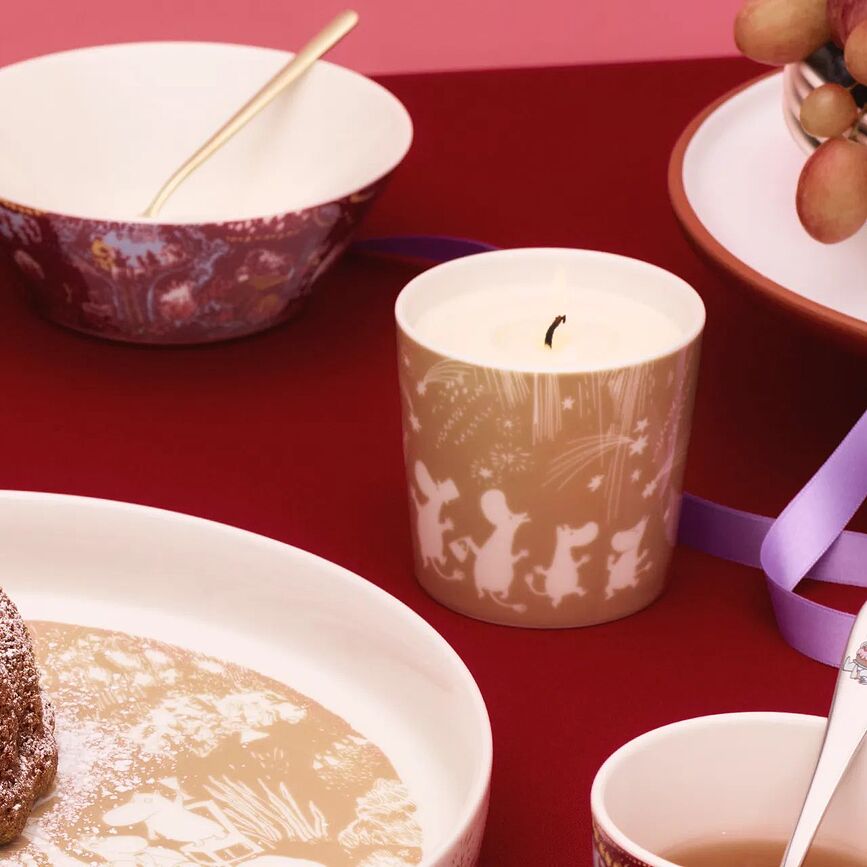 Arabia Finland Muminki Festive Moments Bougie