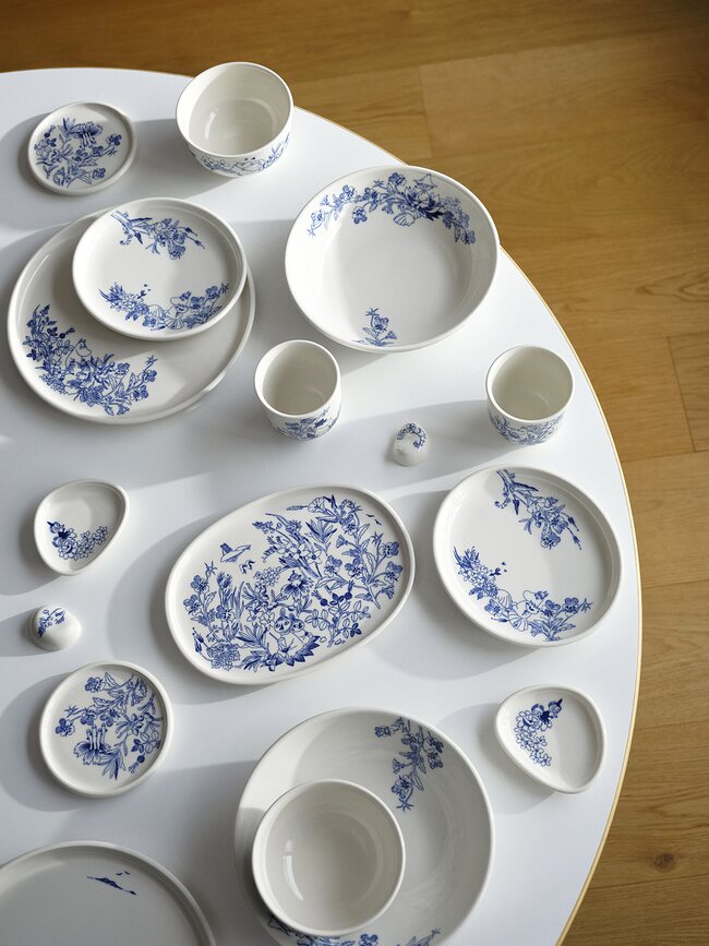 Arabia Finland Muminki Haru Assiette de Service ovale, 17 cm