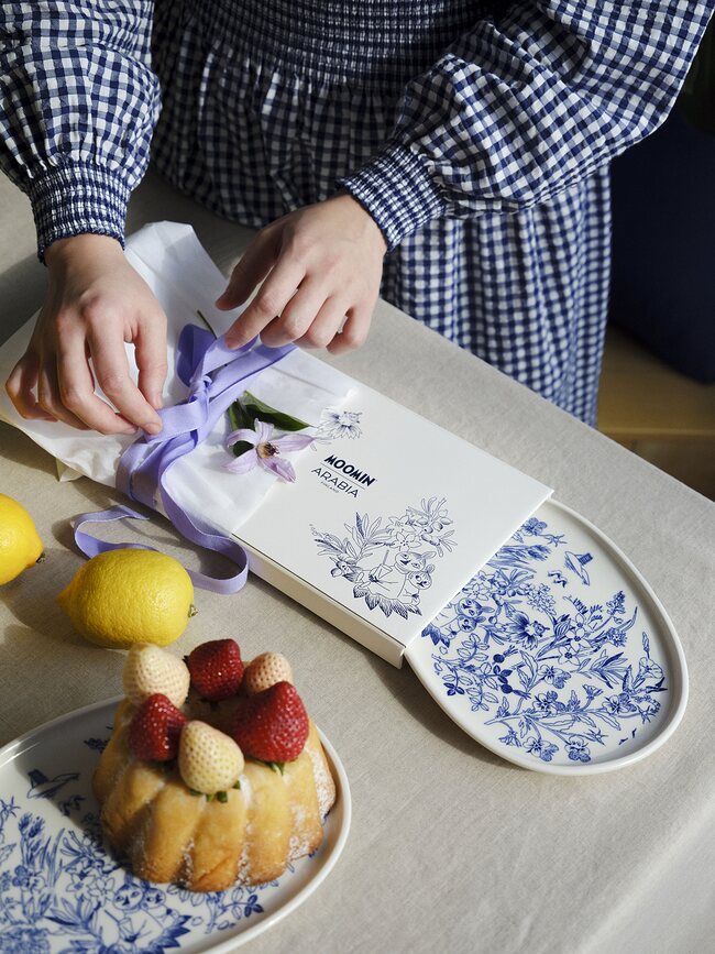 Arabia Finland Muminki Haru Ovals Pladenj za serviranje, 17 cm