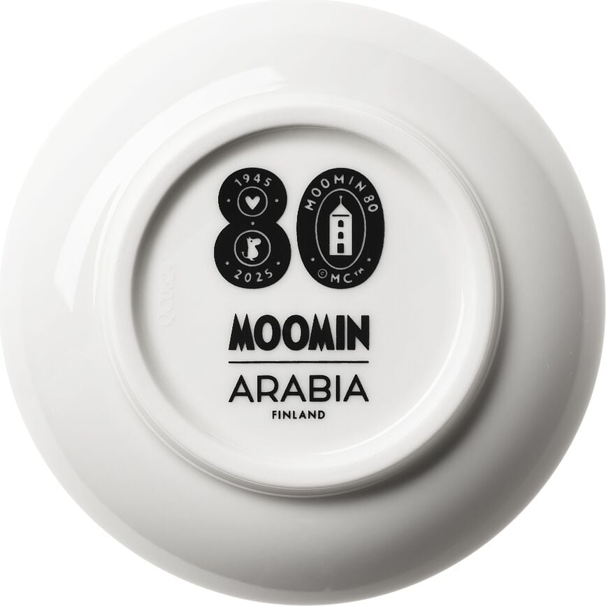 Arabia Finland Muminki Love Tanjur za grickalice 10,5 cm plavi