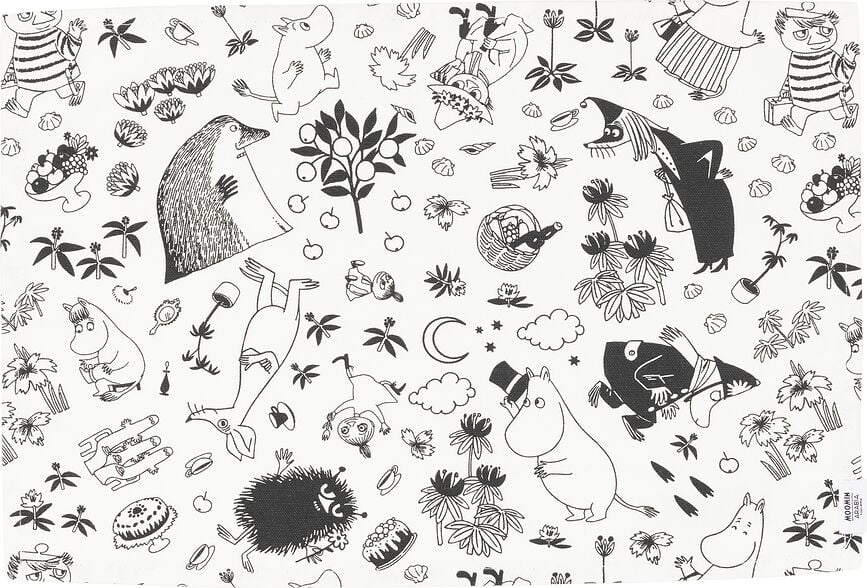 Arabia Finland Muminki Podloga za krožnik, 46 cm, ecru