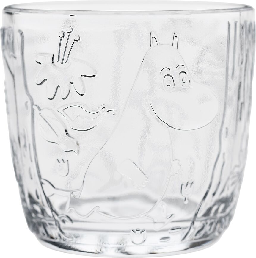 Arabia Finland Muminki Verres 280 ml, transparents, Lot de 2