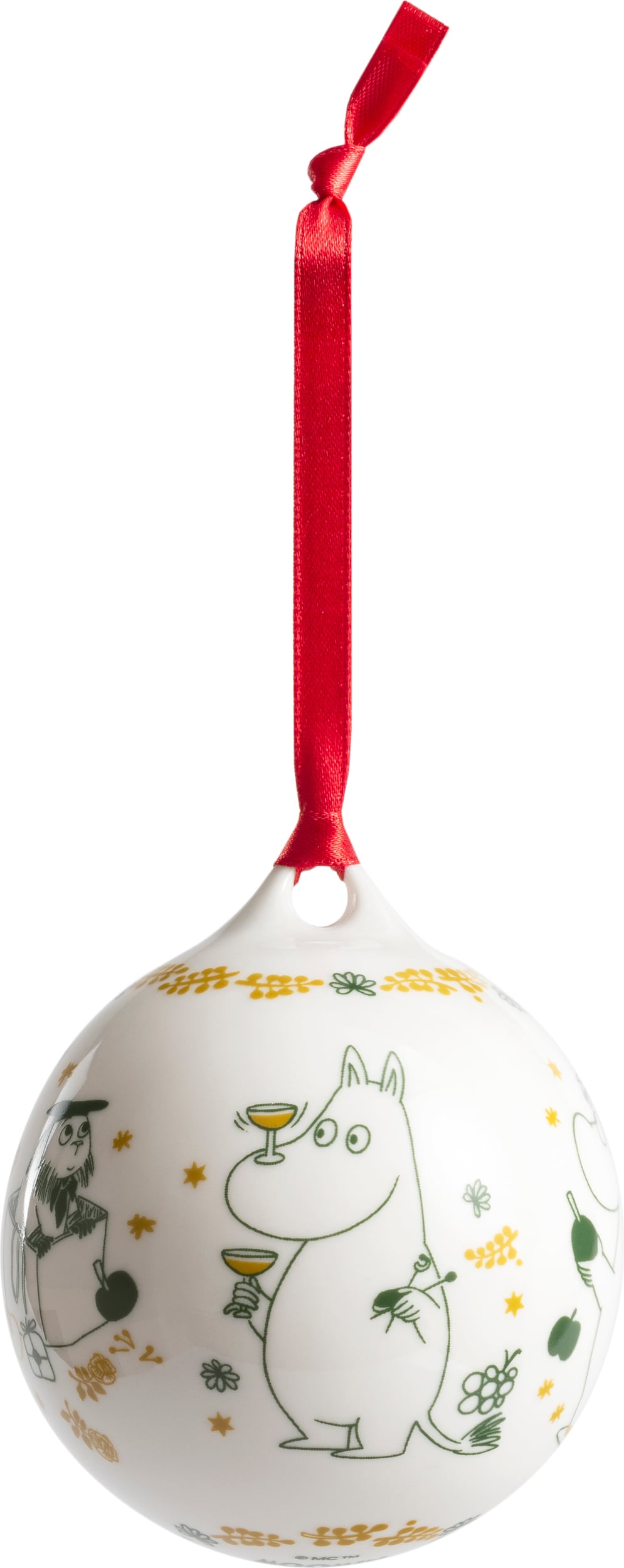 Arabia Finland Mumins Weihnachtskugel Gift of love 80 mm