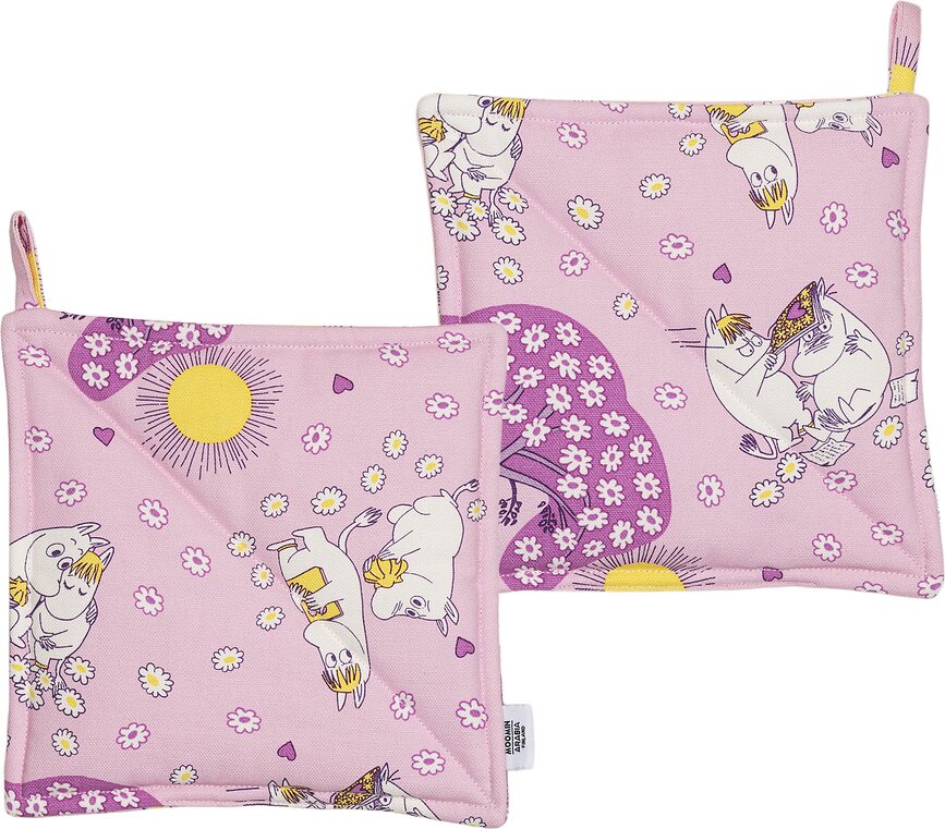 Arabia Finland Mumitroldene Sweethearts grydelapper, 2 stk.