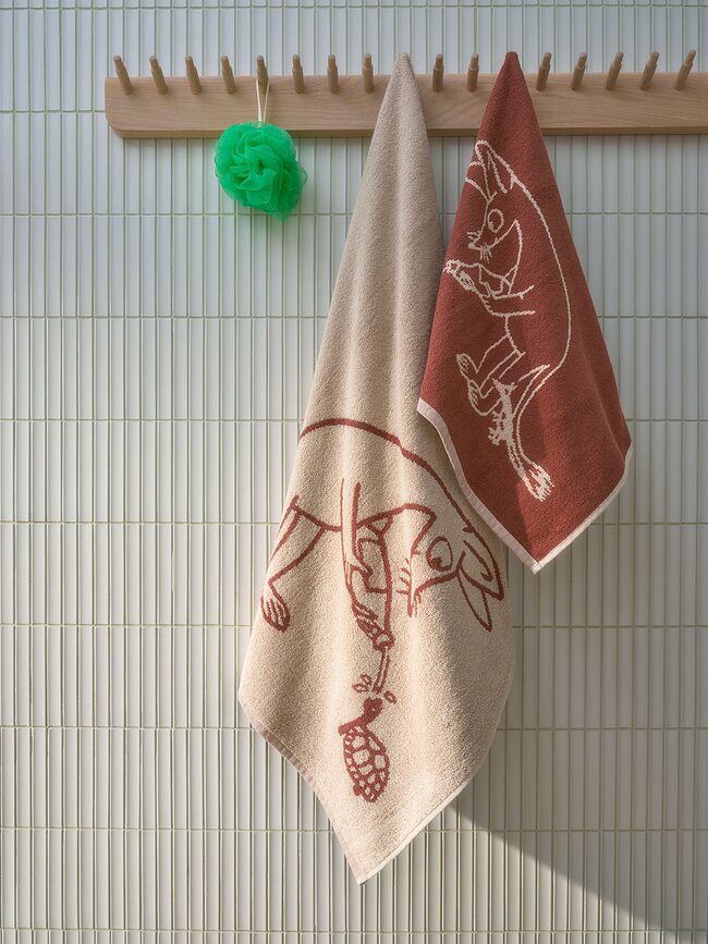 Arabia Finland Moomin Πετσέτα, Moomintroll, 50 x 70 cm, λευκή