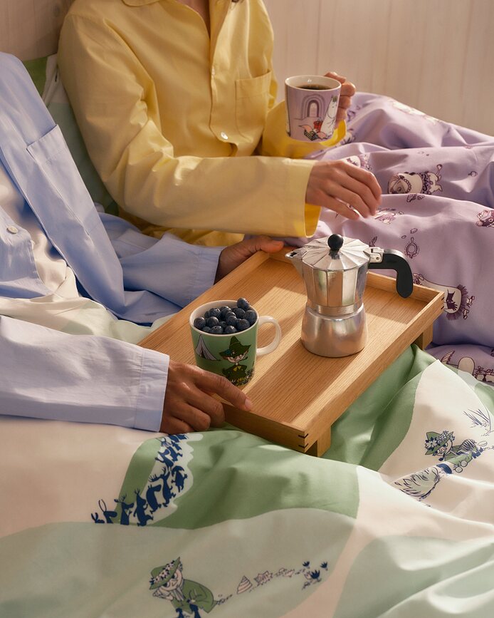 Arabia Finland Moomin Posteljina motiv Mumin tata 150 x 210 cm s jastučnicom 50 x 60 cm