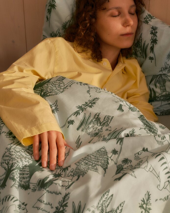 Arabia Finland Moomin Posteljina motiv Mumin tata 150 x 210 cm s jastučnicom 50 x 60 cm