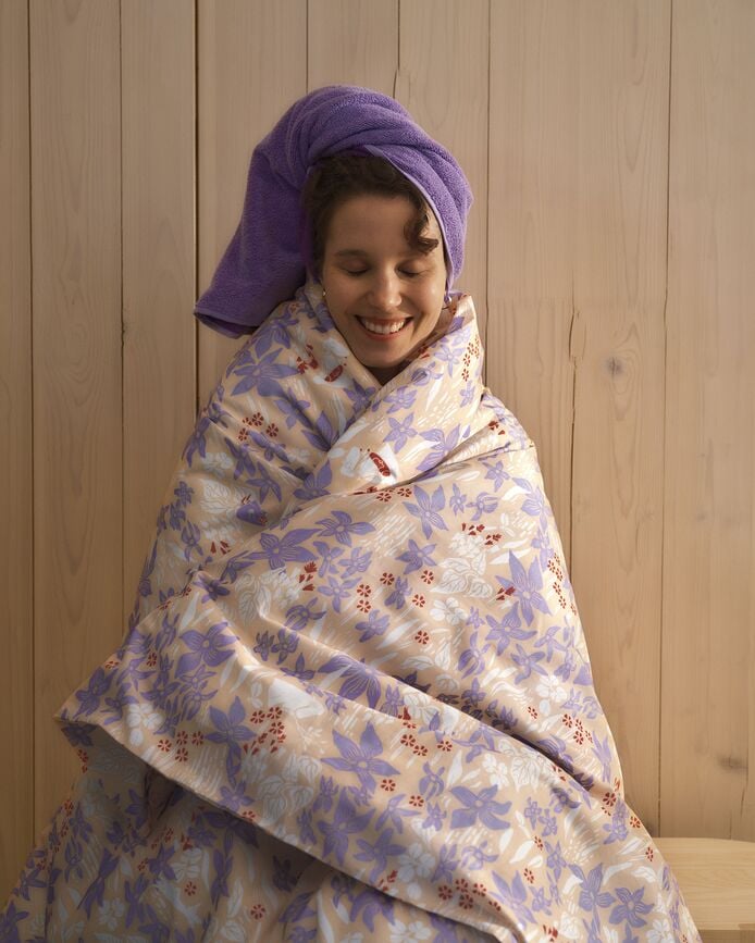 Arabia Finland Moomin Ručnik Gđica Snork 70 x 140 cm ljubičasti