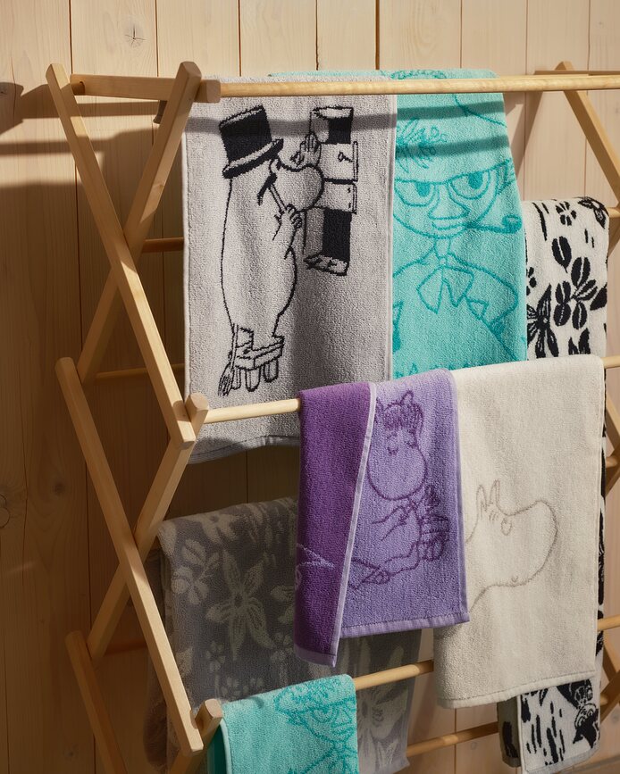 Arabia Finland Moomin Ručnik Tata Mumin 50 x 70 cm sivi