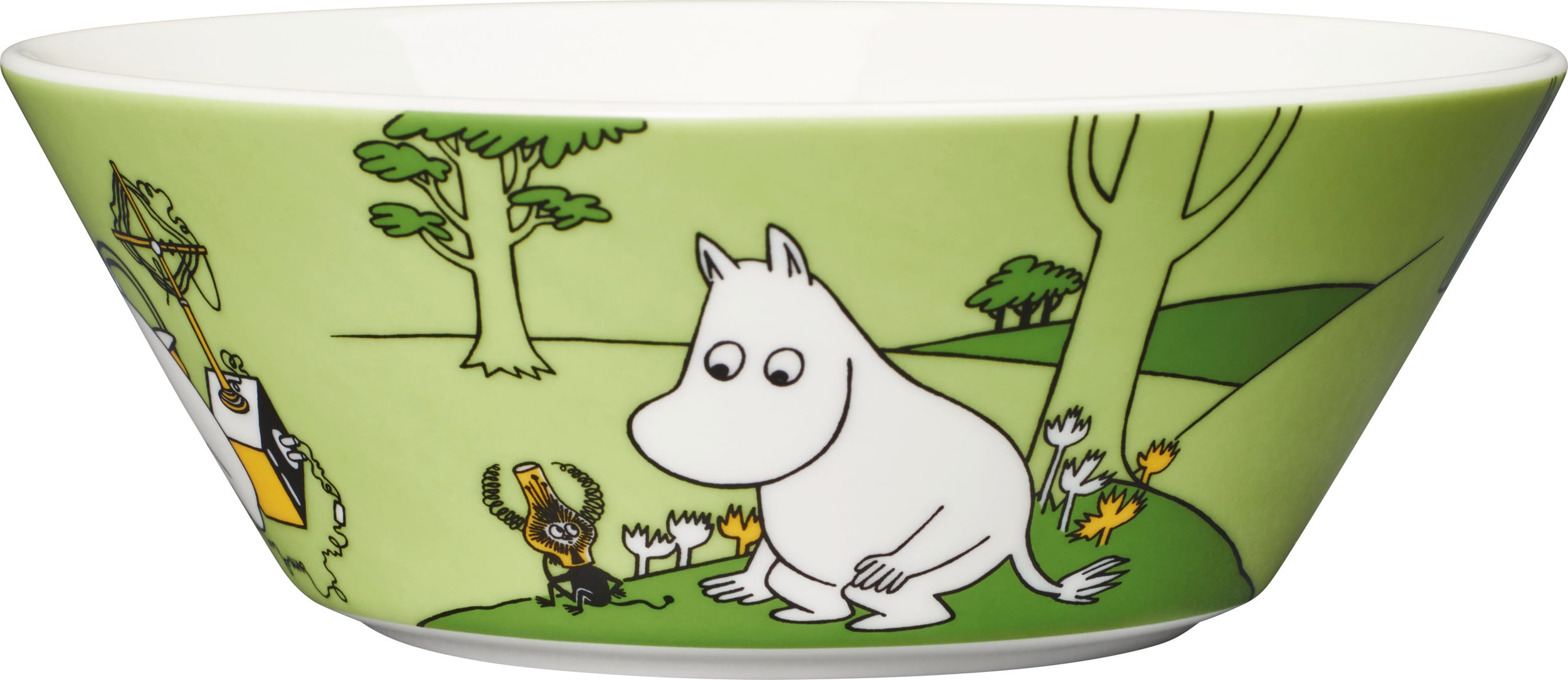 Arabia Finland Schale Mumins Mumin grün