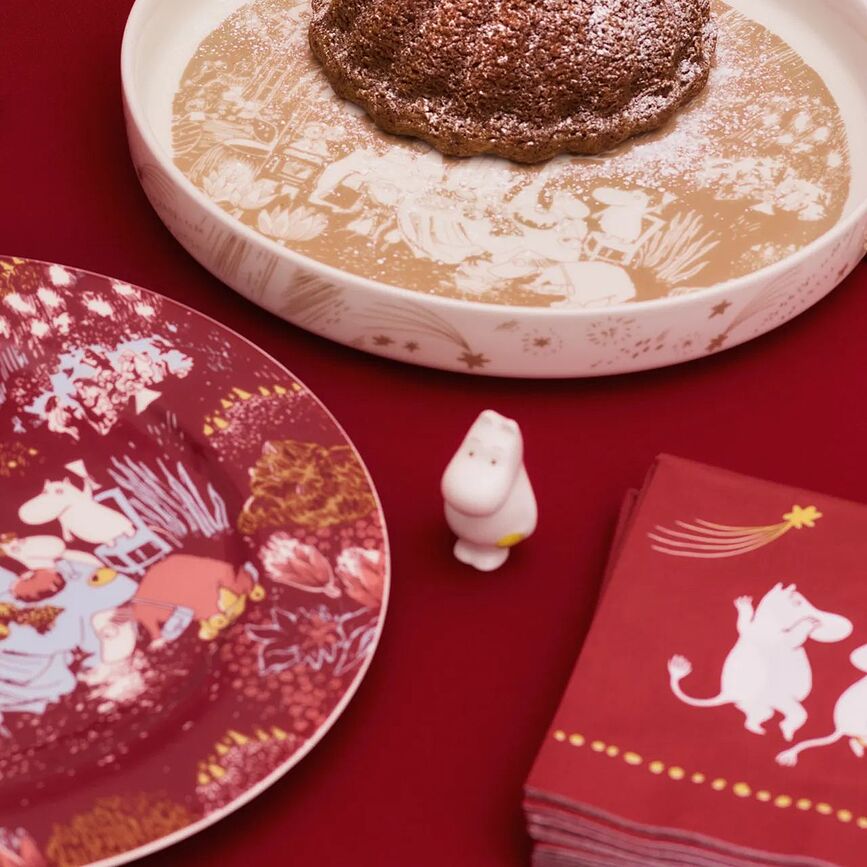 Arabia Finland Muminki Family Time Serviettes en papier, 33 cm, Lot de 20