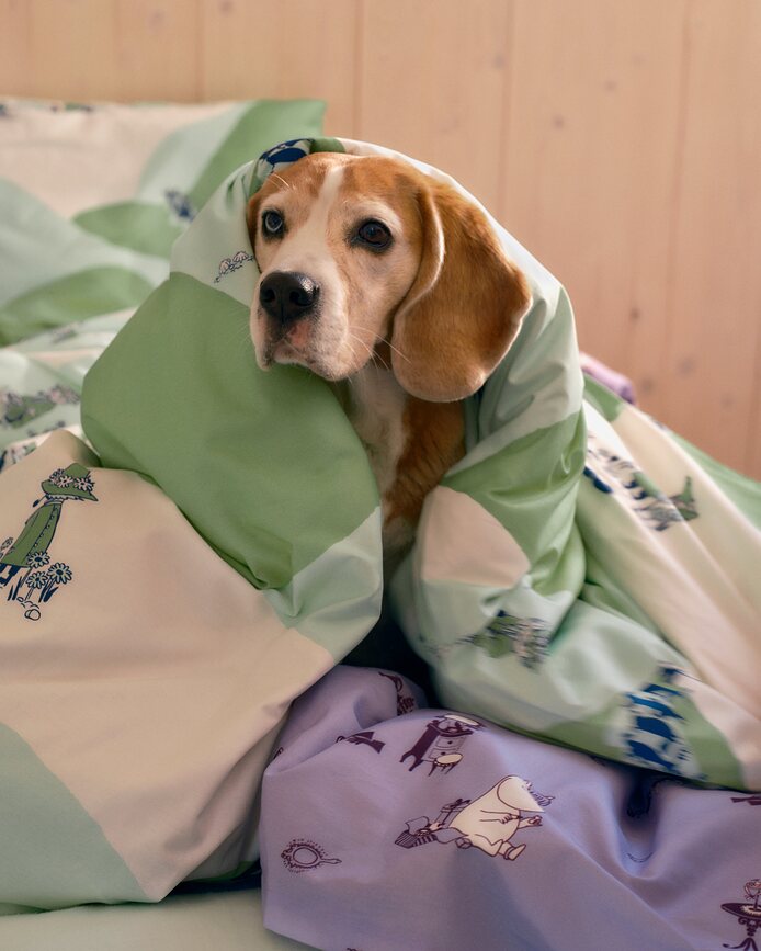 Arabia Finland Muminki Σετ Παπλωματοθήκης, σχέδιο Μπαμπάς Μούμιν, 150 x 210 cm, μαξιλαροθήκη 50 x 60 cm