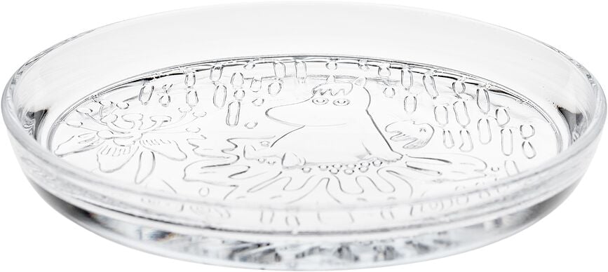 Arabia Finland Mumini Tanjur 15,5 cm stakleni prozirni