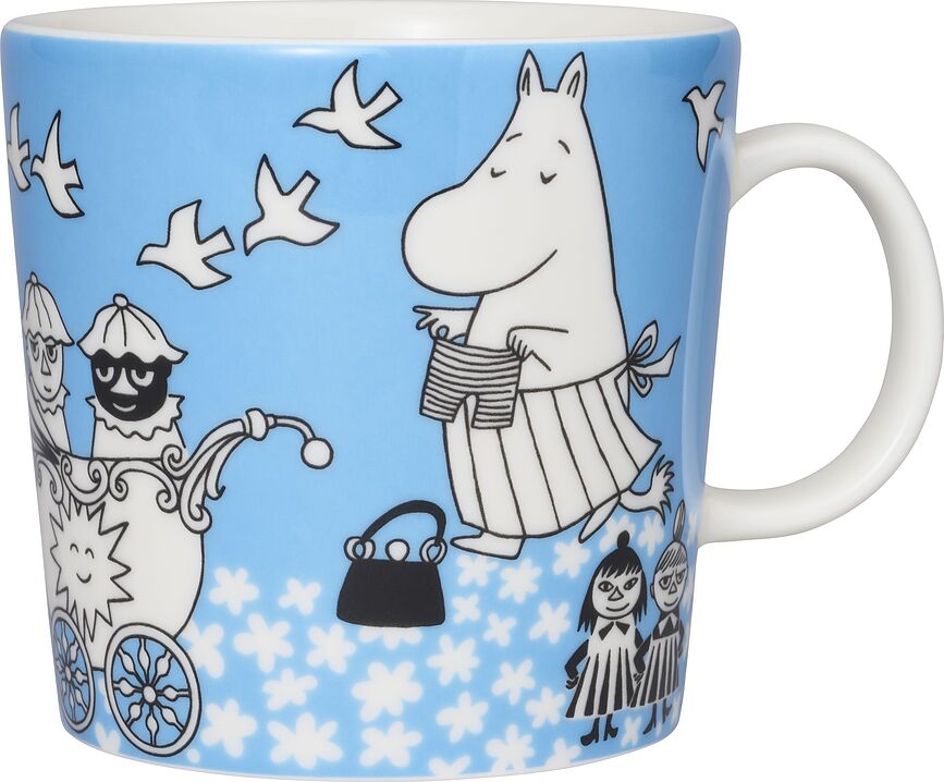 Arabia Finland Tasse Moomin, 400 ml, bleue