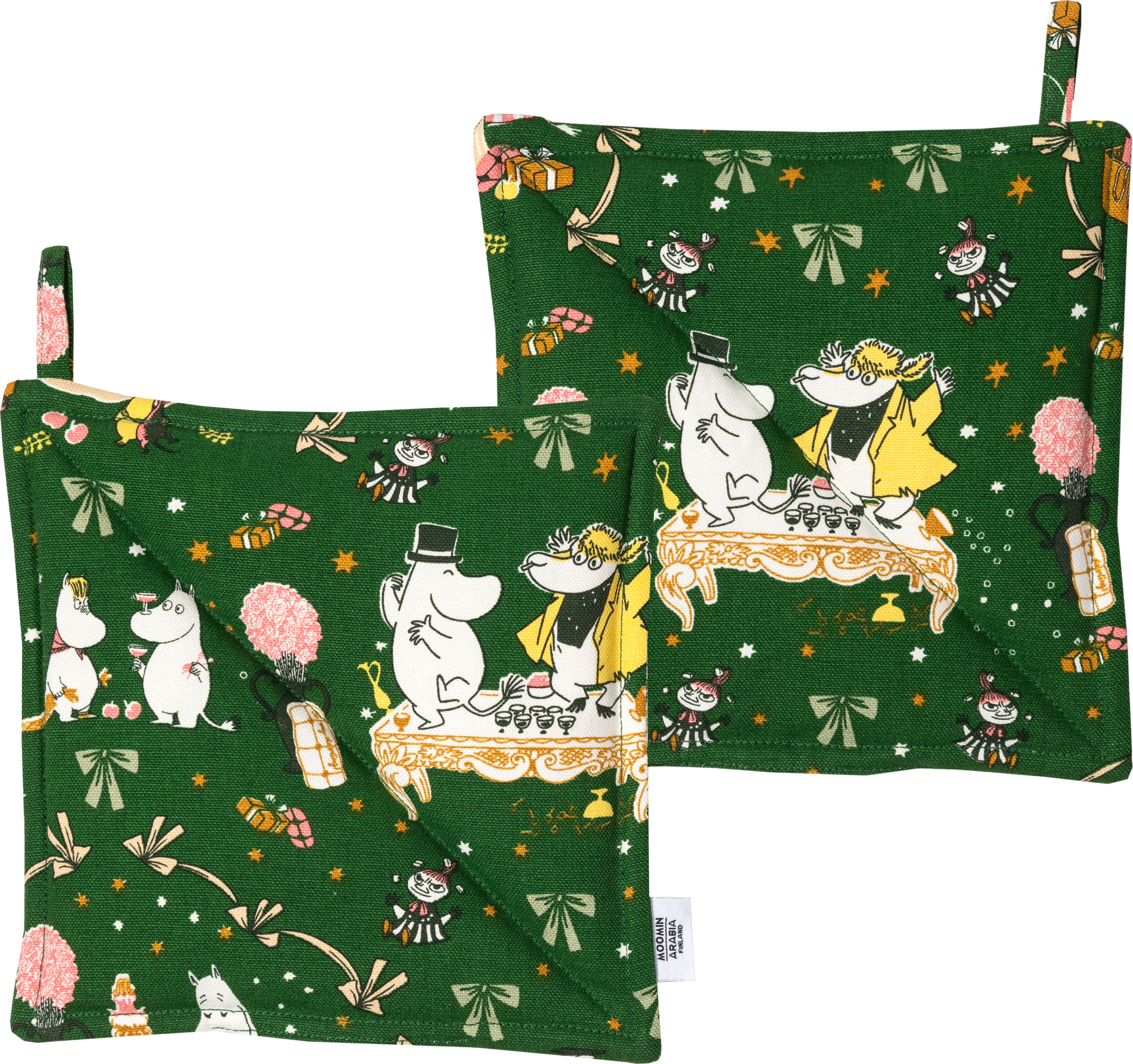 Arabia Finland Topflappen Mumins Gift of love, 2 St.