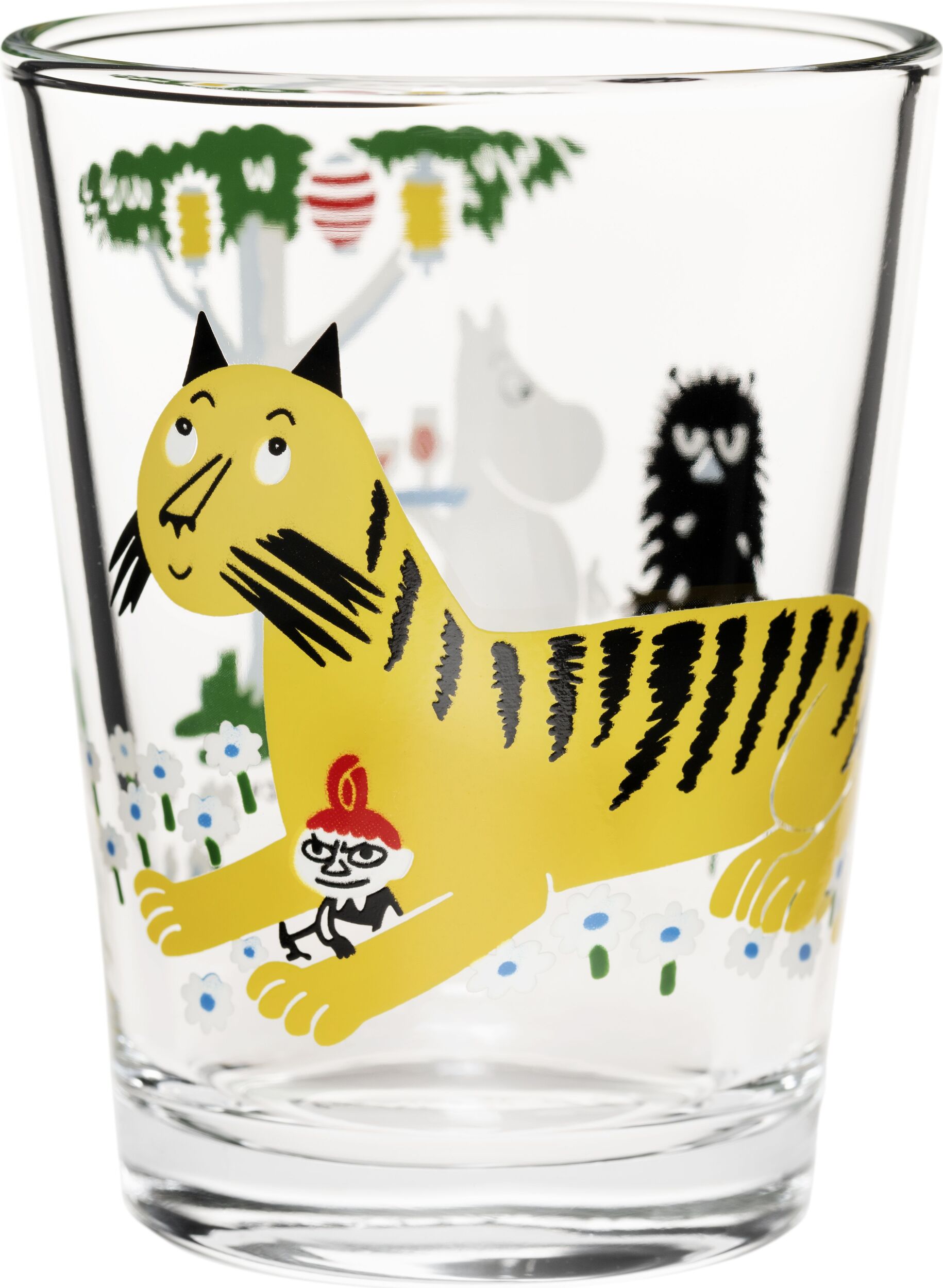 Arabia Finland Wasserglas Mumins Garden Party