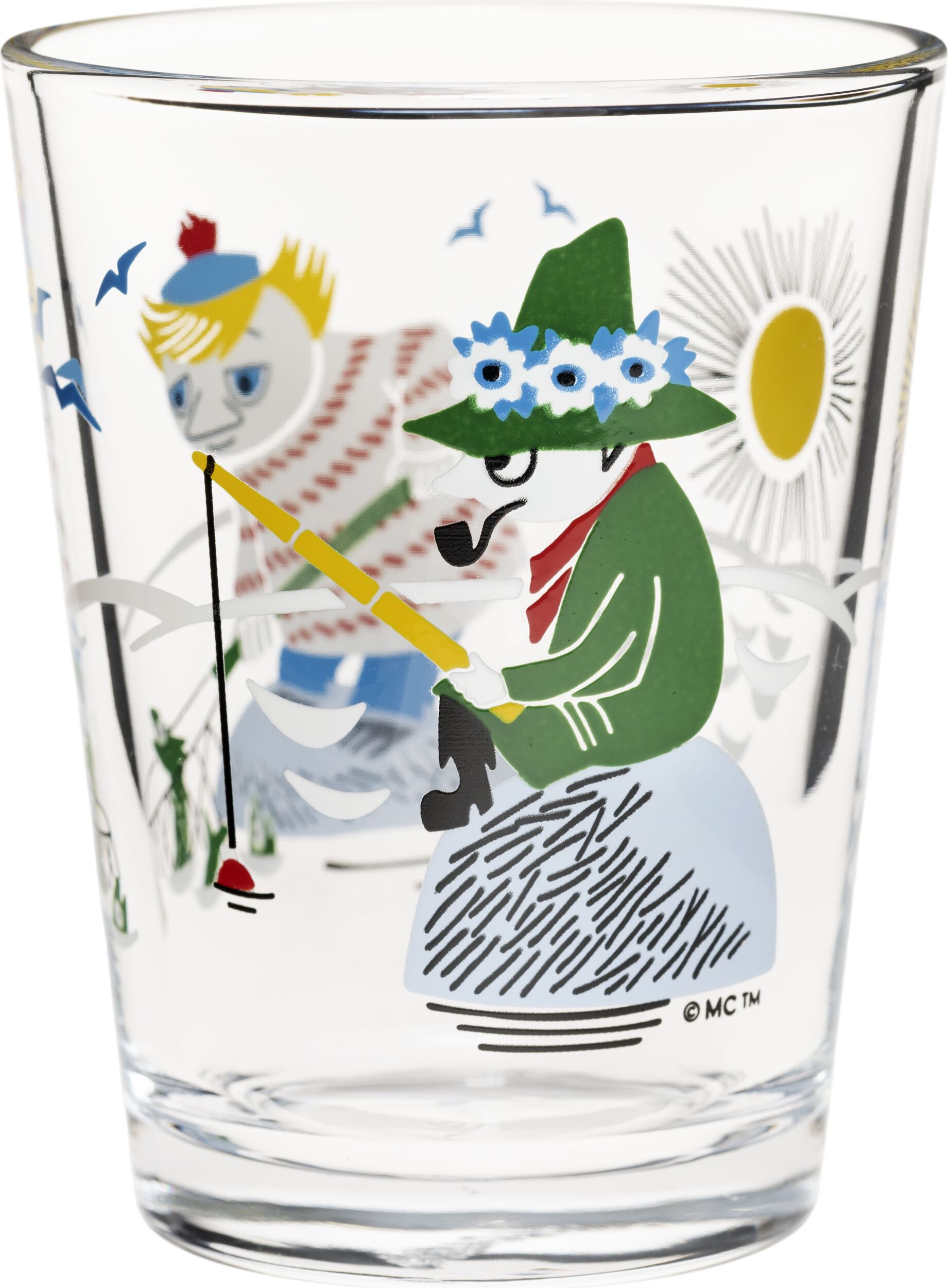 Arabia Finland Wasserglas Mumins Schnupferich