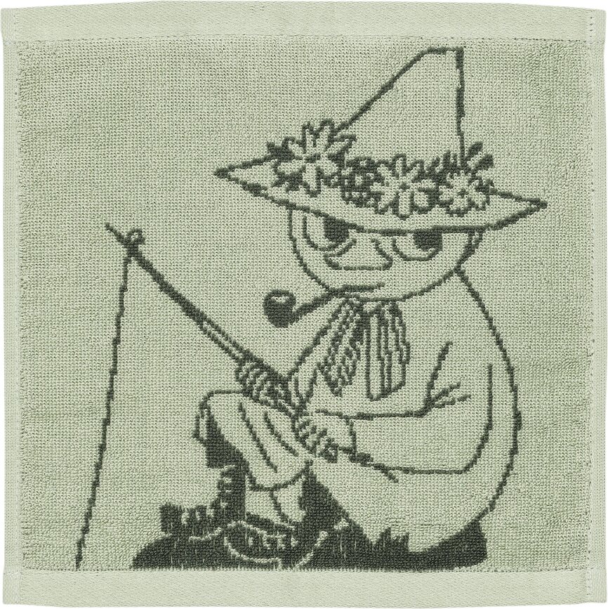 Asciugamano Arabia Finland Mumin Snufkin 25 x 25 cm, in cotone biologico