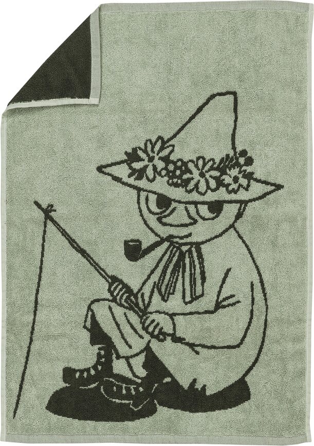 Asciugamano Arabia Finland Mumin Snufkin 50 x 70 cm, in cotone biologico