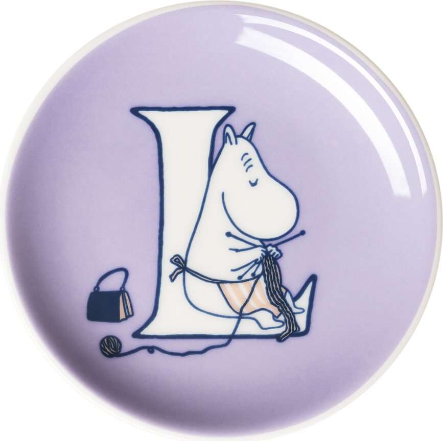 Assiette à goûter Arabia Finland ABC Moomin L 10,5 cm