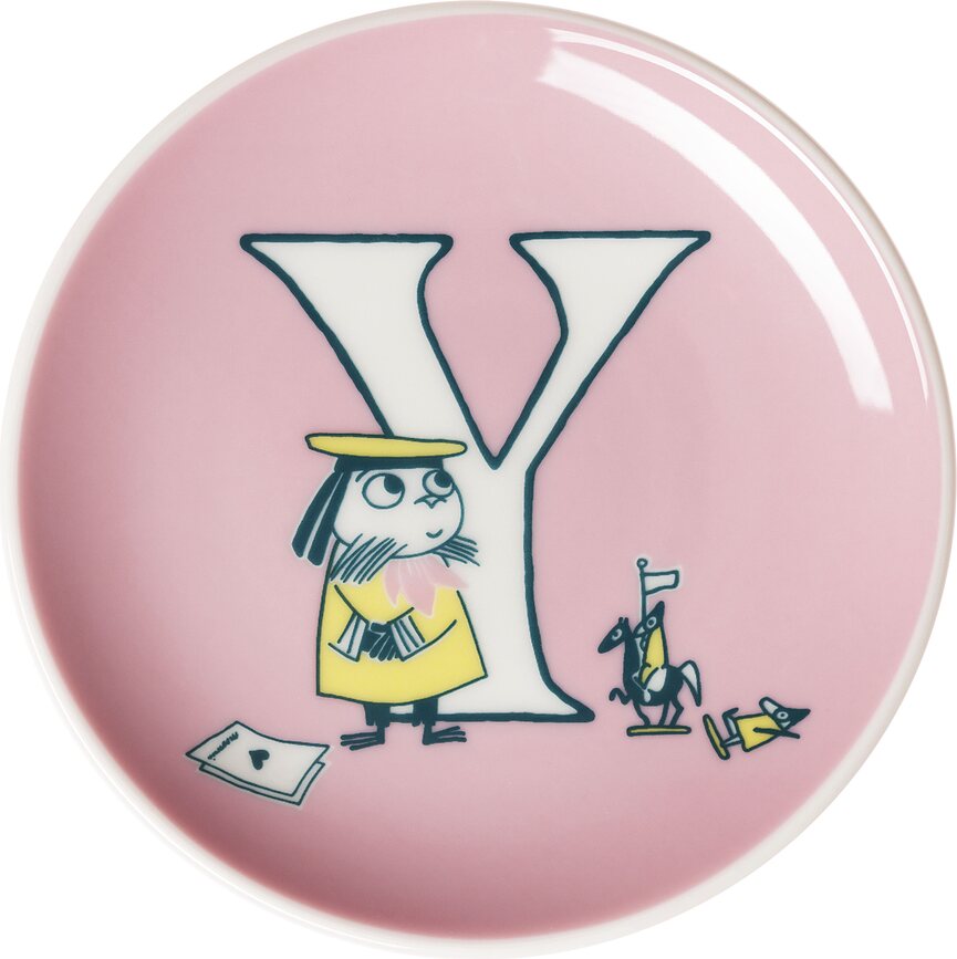 Assiette à goûter Arabia Finland ABC Moomin Y 10,5 cm