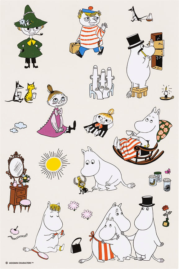 Αυτοκόλλητα Arabia Finland Moomin
