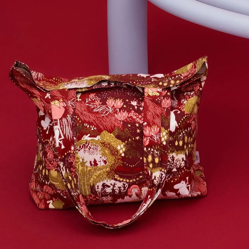 Bolsa de tela Muminki, colección Festive Moments, Arabia Finland