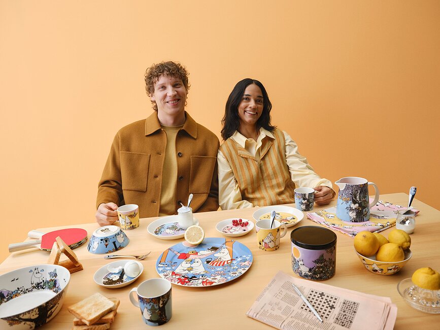 Bote de cocina Arabia Finland Moomin, Friends Forever