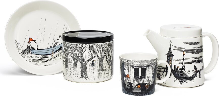 Bote de porcelana, Arabia Finland Moomin True
