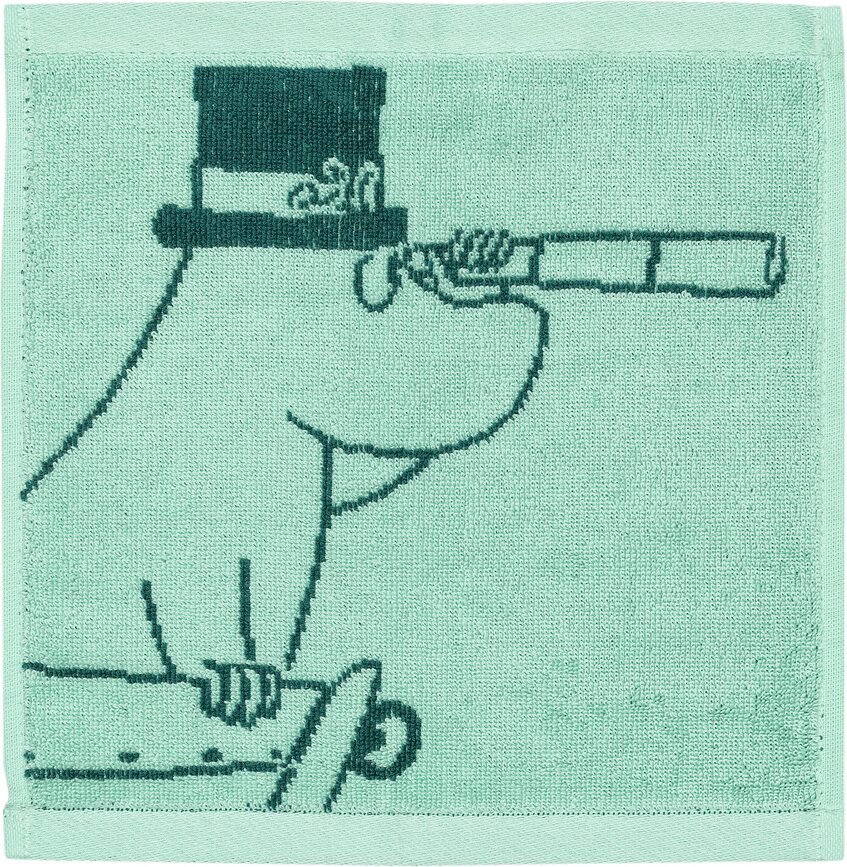 Brisača Arabia Finland Muminki Mumin očka 25 x 25 cm, iz organskega bombaža