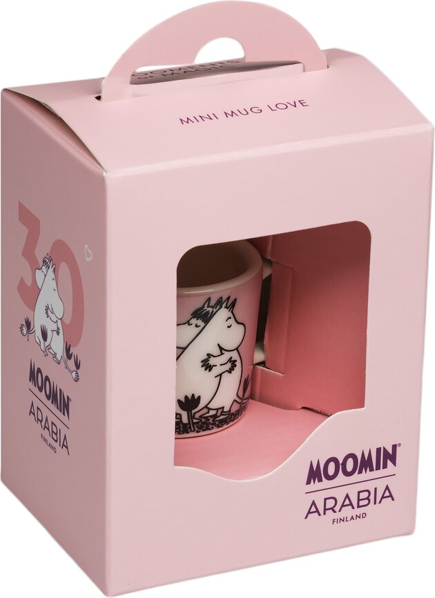 Colgante taza Arabia Finland Box Moomin 'Love 30' mini azul