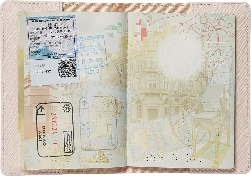 Etui za potni list Arabia Finland Muminki Holiday Rush