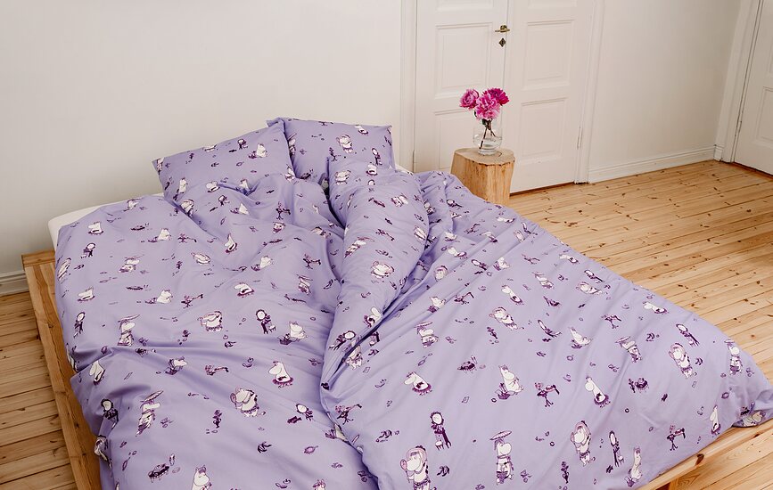 Juego de Funda Nórdica Arabia Finland Papá Mumin, 150 x 210 cm, con funda de almohada 50 x 60 cm