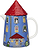 Jarra Moominhouse Moomin de Arabia Finland, con tapa cerámica