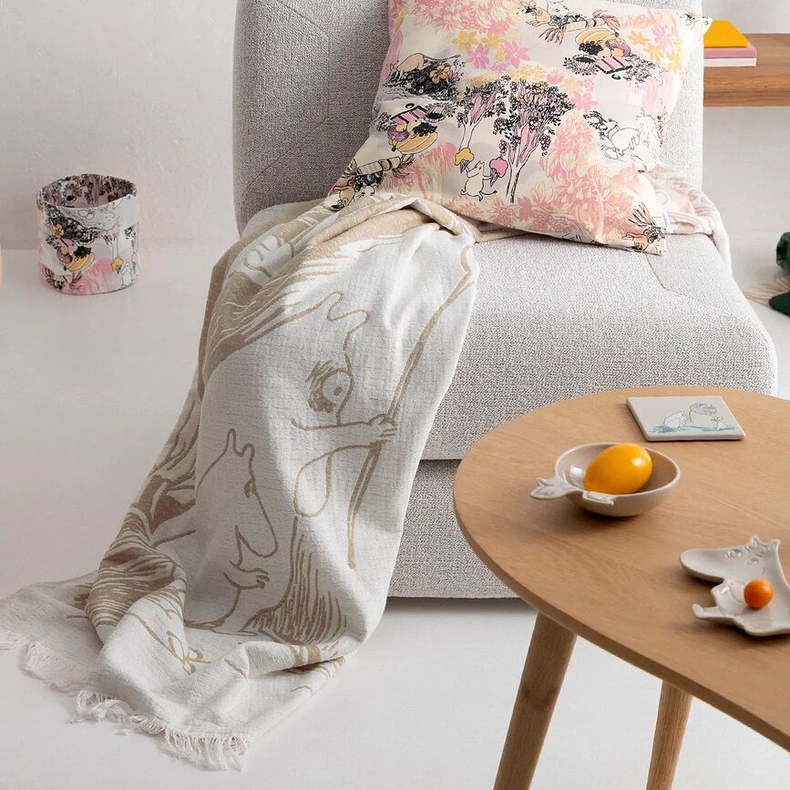 Manta Arabia Finland Moomin, 130 x 170 cm, beige