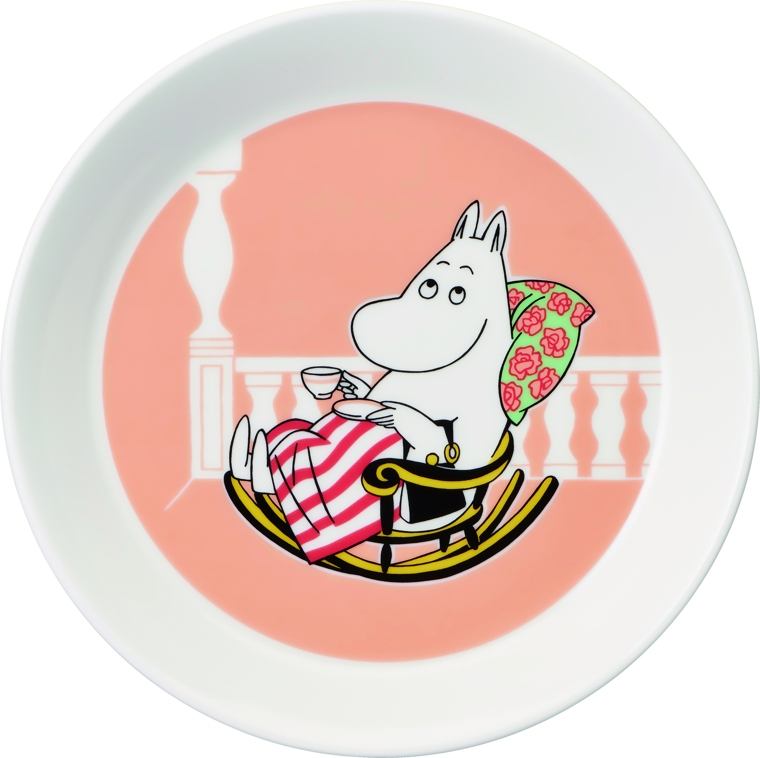 Arabia Finland Teller 19 cm Mumins Muminmutter apricotfarben