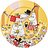 Πιατέλα σερβιρίσματος Arabia Finland Moomin Family Time 30 cm, κίτρινη