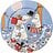 Plat de service Arabia Finland Moomin Family Time 30 cm, bleu