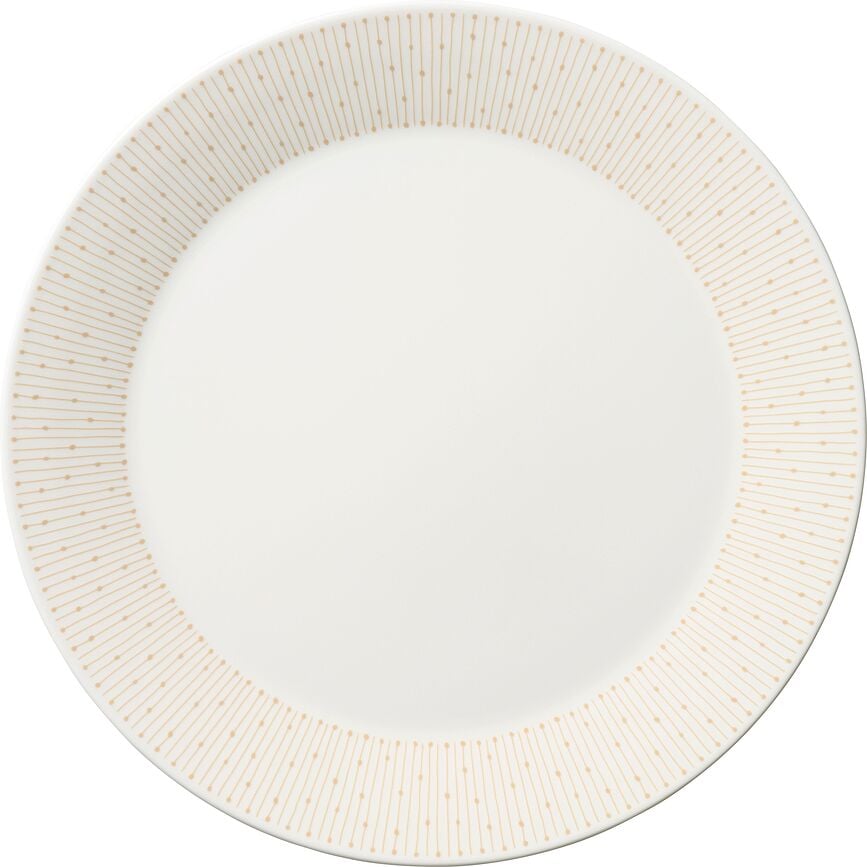 Plato llano Mainio, 25 cm, beige