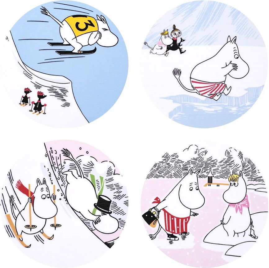 Posavasos Moomin Arabia Finland, 4 unidades