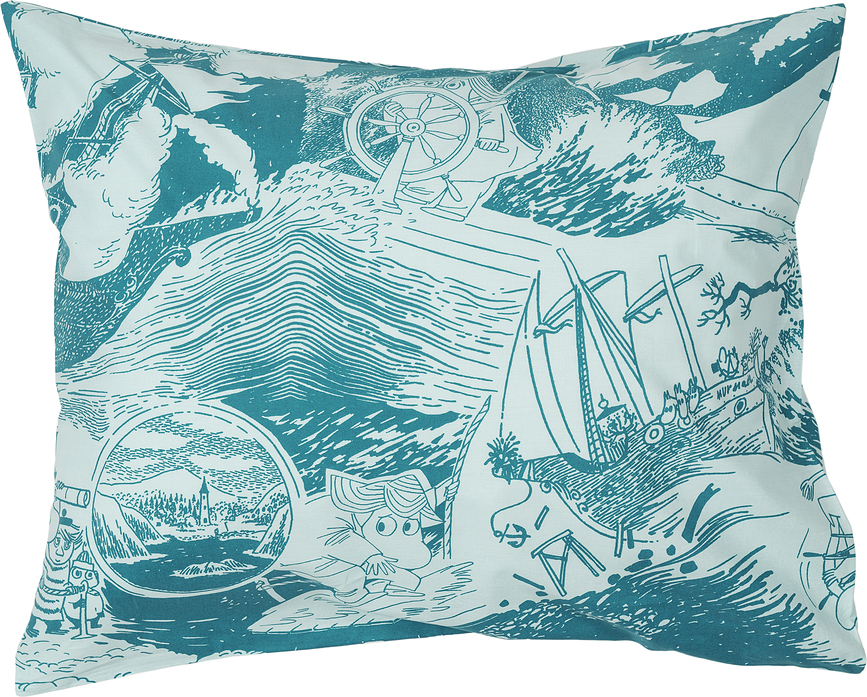 Prevleka za vzglavnik Arabia Finland Muminki Sailing 50 x 70 cm