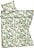 Ropa de cama Arabia Finland Moomin Flower Garden 140 x 200 cm con funda de almohada 50 x 70 cm
