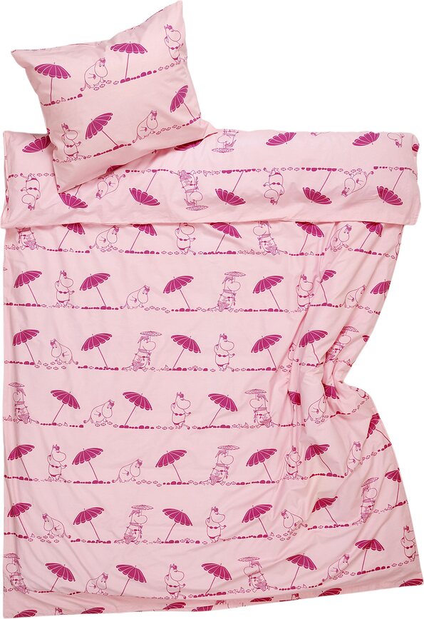 Ropa de cama Arabia Finland Moomin Gorgeous 140 x 200 cm con funda de almohada 50 x 70 cm