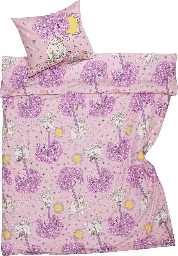 Ropa de cama Arabia Finland Moomin Sweethearts 140 x 200 cm con funda de almohada 50 x 70 cm
